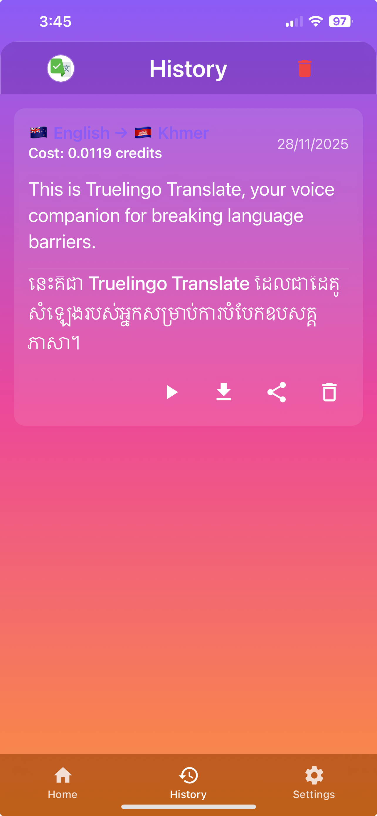 Truelingo App Screenshot 3